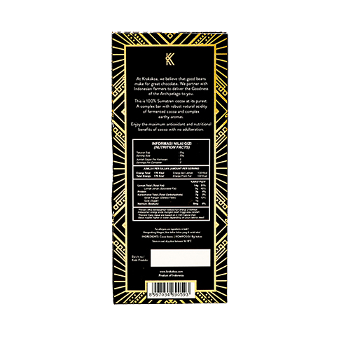 Arenga 100% Dark Chocolate – Krakakoa